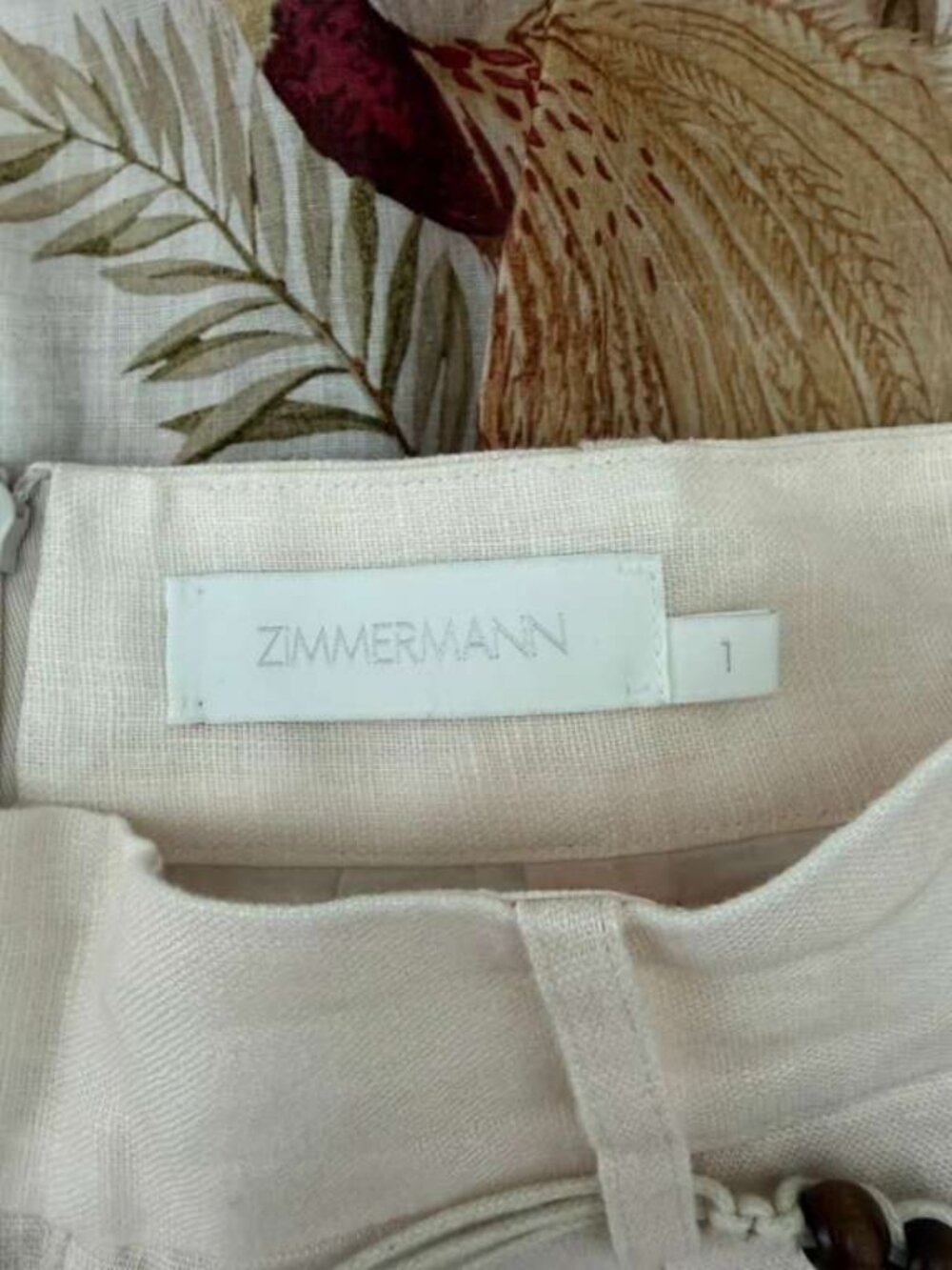 Zimmermann Ascension beaded floral linen shorts - Picture 4 of 5